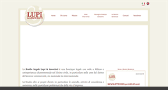 Desktop Screenshot of lupieassociati.com
